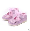 Crianças sapatos meninas Rhinestone rendas princesa Único Meninas Calçados para Wedding Party sneakers prata rosa criança