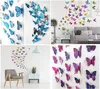 Butterfly Wall Stickers Wall Decor Murals 3D Magnet Butterflies DIY Art Decals Home Kids Rooms Decoration 12pcs/lot