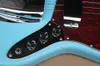 Factory Custom Sky Blue Electric Bass Guitar med röd sköldpadda Shell Pickguard, Rosewood Fingerboard, erbjuder anpassade