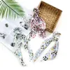 Boho Print Ponytail шарф лук эластичные волосы веревочные галстуки ленты ленты для девочки 39 дизайн повязки