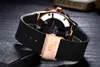 Men Automatic Self Wind Mechanical Rose Gold Silver Black Case Brown Leather Rubber Strap Casual Sports Geneve Watch J1907062617719