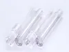 free shipping 100pcs Empty 7.8ML Lipgloss Tubes Round Transparent Lip Gloss Tubes With Wand Empty Lip Gloss Tubes Clear