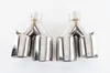 1 PCS In 60mm Out 90mm Stainless Steel Universal Exhaust Muffler Pipes M Performance Car Back Tips System