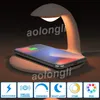 شاحن لاسلكي Qi جديد لشحن البطاريات لشحن iPhone XR / Max / XS / X / 8 / 8P / HUAWEI / Samsung مع مصابيح تحكم RGB LED