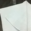 Hot new 100% cotton handkerchief high quality 38cm men Square handkerchief full white men hanky pocket squares c184