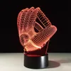 عناصر الجدة New Yeduo 3d Hologram الوهم النخيل ليلة ضوء LED تغيير لون مصباح الغلاف الجوي مع شاحن USB