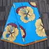 Wax High Quality Fabric new Wax Blue Flower design African Wax Fabric Hot Sale Design cloth