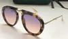 LUXURY- New Fashion Designer Sunglasses 0307-2 Telaio acetato pieghevole pilota con estivo avant-garde stile popolare UV 400 lente