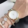 Fashion Full Brand Wrist Watch Women Girl Style Metal Steel Band Quartz With Luxury Logo Clock AR19