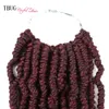 2021 New Style Bomb Twist Crochet Hair Easy Extension Extensions Spring High Quality Twist Flailing Włosy Syntetyczne warkocze włosów z kręconymi końcówkami