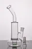 녹색 토네이도 유리 봉 Recycler Dab Rig Bong 두꺼운 비커 14MM 그릇 구부러진 목 저렴한 물 파이프 물 담뱃대