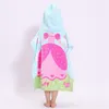 Cartoon Kids Hooded Beach Handdoek Deken Super Absorberend Bad Handdoek Zwemmen Zwembad Handdoek Zuigeling Robe Kinderen Talha Cape Cloak