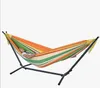 Polyester Outdoor Portable Hammock Set med Stand Hot Sale Färgglada Hängkläder Utemöbler Partihandel