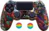 Pelle cassa della gomma di silicone del gel Soft Cover per Sony Playstation 4 PS4 controller di protezione di caso per PS4 Pro Slim Gamepad Controle