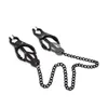 Stainless Steel Butterfly Clip Adult Sex Toys Breast Nipple Clamps with Chain Clips BDSM Bondage Couples Erotic Accessories C18122501