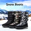 Women's/Men's snow boots waterproof non-slip cotton shoes high-top outdoor mid-leg boots