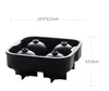 4 Otwory Whisky Kostek Ice Cube Producent Mold Mold Picie Wino Taca Cegła Okrągły Bar Accesories Mieszane Kolory Hurtownie