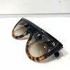Wholesale- women brand designer 41398 sunglasses audrey goggle sunglasses wrap design unisex model big frame leopard double color frame