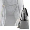 PU Leather Baby Diaper Bag حقيبة وسادة تغيير أحزمة عربة السفر سفر مقاوم للماء السعة الكبيرة حقيبة الأمومة الأمومة