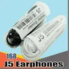 168B de alta qualidade 3.5mm fone de ouvido com microfone para samsung galaxy s4 j5 sony xiaomi inteligente telefone celular sem caixa de varejo sem logotipo