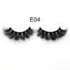 New Mink Lashes 3D Mink Eyelashes 100% Cruelty free Lashes Handmade Reusable Natural Eyelashes Popular False Eeye Lashes Makeup E series