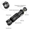 SK68 xpe Q5 LED Tactical Flashlight Zoom mini portable torch lights outdoor Camping lantern Fishing lamp Travel hike lights with pen clip