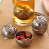 New Stainless Steel Ball Tea Infuser Mesh Filter Strainer whook Loose Tea Leaf Spice Ball with Rope chain Home Kitchen Tools5838360