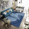 Proste nowoczesne dywaniki do salonu z piórami Dywan sypialnia Dzieci 039s Modelka matowa okna podłoga 3D Mata Rainbow Rug6515021