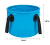 7Colors Fishing Bucket 13L Waterproof Storage Portable Folding Outdoor Bucket For Camping Fishing Hiking Durable Container Buckets