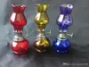 Accessoires de bongs en verre de lampe à alcool en verre de couleur