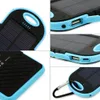 Hot Solar Power Bank 5000mAh 2 port USB Solar Power Bank Charger Zewnętrzna bateria zapasowa z detalicznym pudełkiem