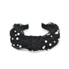 Lace Knot Hair Band Bandbands Hair Bijoux coréen Style Head Boucle boutique Hair Studs Pearl Head Hoop9920220