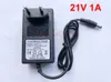 10PCS 4.2V 8.4V 12.6V 13.8V 16.8V 21V 1A 1000mA 5.5mmx2.1mm AC DC Power Supply Adapter Wall Charger For lithium battery