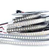 1M DC5V SK6812 WS2812B 144 LED/M White Black 144 LED/M SMD 5050 RGB DREAM 주소 색상 픽셀 LED 스트립 라이트 IP65 IP67