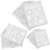 300 Counts Hersluitbare Cellofaan Kerstfeest Sneeuwvlok Cookie Bakkerij Candy Treat Gift Bags in 3 Maten