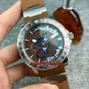 9 style New 45mm Marine Perpetual Calendar Automatic Mens Watch Rose Gold Case Blue Dial Rubber Strap Gents Sports Watches