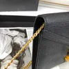 Bolsos de diseño Patrón de lagarto Correa de cadena de cuero genuino Hombro Crossbody Mujeres Diseñador Monedero Bolsos de estilo sobre