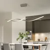 Lampadario a sospensione moderno per ufficio sala da pranzo cucina alluminio onda onda lucentezza Avize moderno lampadario illuminazione