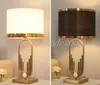 American Retro Light Luxury Personality Metal Table Lamp Nordic Minimalist Design Fashion Desk Lamps Light Lighting For Living Room Bedroom