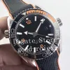 43.5mm Zegarki Męskie Zegarek Automatyczny Orange Black Bezel Cal.8900 Ruch VSF Mężczyźni Dive 600m Gumowy Pasek Wodoodporne Nurkowanie Nurkowanie