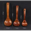 Large wooden soap spoon japanese style long handle pot porridge kitchen accessories wood cooking spoon big