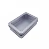 10.7 * 7 * 3 cm Open venster metalen opslagcases, TIN-boxen stalen display-verpakking kan gratis verzending LX8799