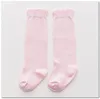 Dziewczyny Candy Color Princess Socks 2020 Spring New Kids Cotton Socks Dzieci Falbala Knee High Long Stockings Girl Socks C66847315