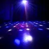 4 In 1 LED Laser Stage Lighting DMX 512 LED Beam Light DJ Disco Party Lights RG Laser Gobos Mixed Strobe Par Light for Holiday Xmas Party