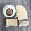 1000Pcslot 56cm Tea Bag Filter Paper Bags Heat Seal Teabags Tea Strainer Infuser Wood Drawstring for Herb Loose Tea1097765