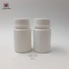 50 stks / partij 50cc HDPE-tamperbestendige capsules fles plastic witte fles