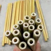 100 Natural de palha de bambu verde amarelo seco 195200230cm Straudos reutilizáveis ECO Amigável para bebida saudável para a barra de festas de casamento TO2217639