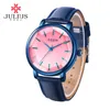 cwp 2021 JULIUS JA-888 Reloj de cuarzo con textura de araña elegante para mujer Reloj de pulsera informal de moda para mujer Reloj vintage dorado D292j