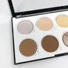 Profissional Highlighter Makeup Destaque e Contour Cream Pro Palette em 8 tons de destaque da pele do rosto Kit de cosm￩ticos em p￳ de bronzeamento