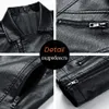 Autumn Winter Mens Leather 5xl Men Brand Casual Motorcykeljacka Pu Jackor Jaqueta de Couro Masculina